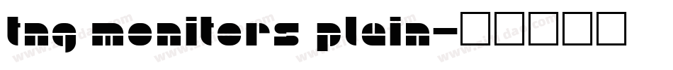 TNG Monitors Plain字体转换